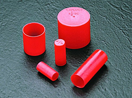 Caplugs Q221SQ1 пластично капаче за ракави за краеви на цевки. SC-221-S, PE-LD, CAP ID .688 должина .75, црвена боја