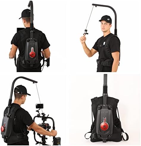 Систем за поддршка на Gimbal/камера, Flex Hook Vest Steadicam Rig за режисери/режисери кино оператори компатибилни со Ring Grip Ronin 4D итн.