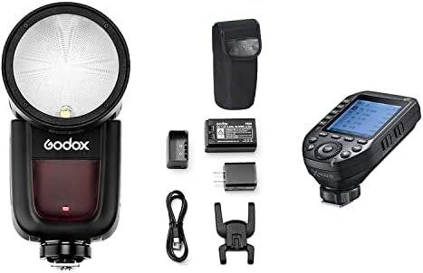 Godox V1-N Тркалезна Глава Камера Флеш Speedlite Со Godox XProII-N Безжичен Блиц Активирањето