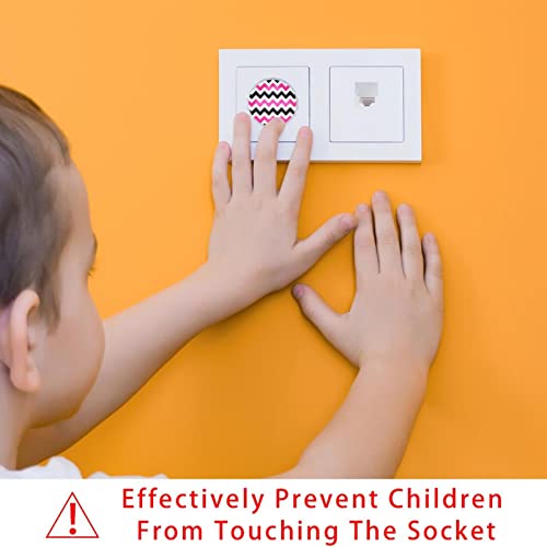 24 пакувајте ги безбедносните капаци за безбедност на електричен заштитник на детето за бебиња, приклучоци за излез за бебиња, опфаќа розово црно