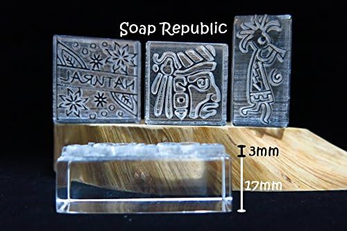 SoapRepublic 'Mayan Quetzal Bird' 30x30mm акрилен сапун печат/печат за колачиња/печат на глина
