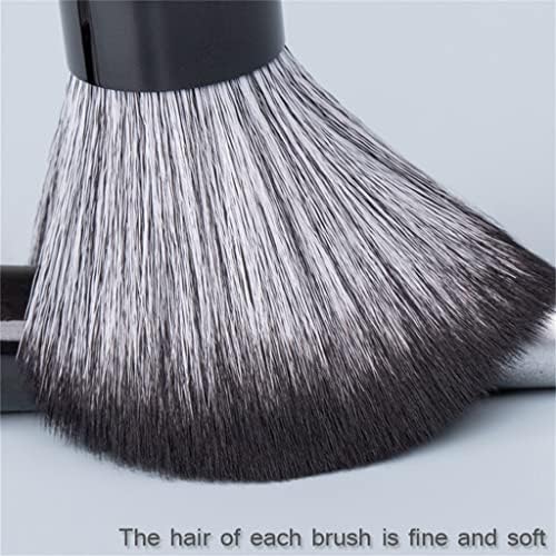 N/A козметичка четка-црна сребрена серија за коса меки четки-бегнер и професионална алатка за убавина, изработувајте пенкало