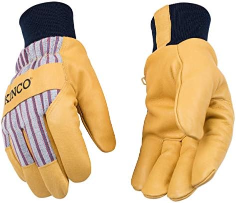 Kinco 1927kW наредена Premium Grain Pigskin Palm со плетена ракавица на зглобот