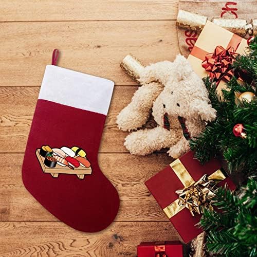 Суши Божиќно порибување Божиќно дрво камин виси чорапи со кратка кадифен манжетна за украсување за домашна забава