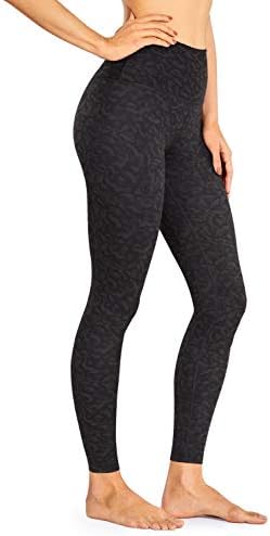 CRZ Јога светло -флиеви топли хеланки за жени 25 ''/28 '' - дебели четкани панталони со високи тренинзи за тренингот