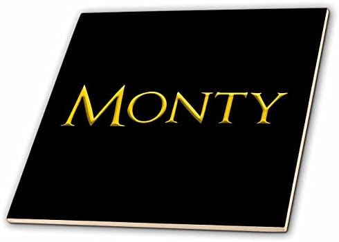 3дроуз Монти истакнато момче име Во Америка. Жолта на црн талисман-Плочки