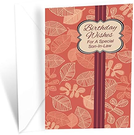 Среќен Роденден Картичка За Зет | Направени Во Америка | Еко-Пријателски | Дебела Картичка Акции Со Премиум Плик 5 во x 7.75 во | Спакувани Во Заштитна Пошта | Премиер Чес