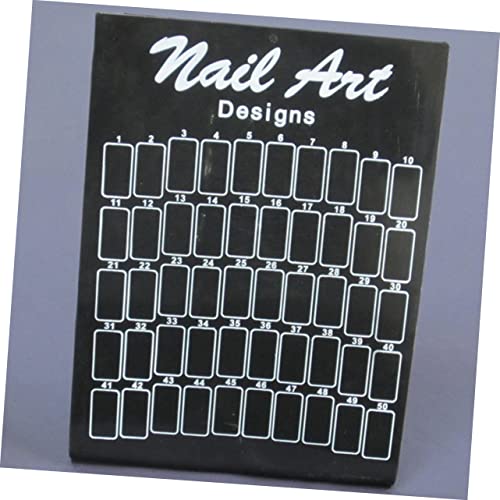 Cabilock 2pcs Nail Art Display Stand Stand Nail Display Stand Бела дисплеј полица маникир дисплеј решетката лажна нокти прикажување на држачот