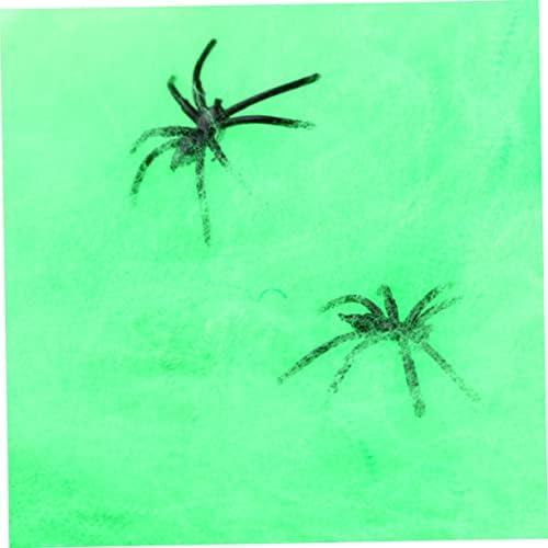 Didiseaon Зеленарска декор украсена пајак веб -пајак веб -вештерки веб -страница, голем пајак веб -памук украси украси за Ноќта на вештерките