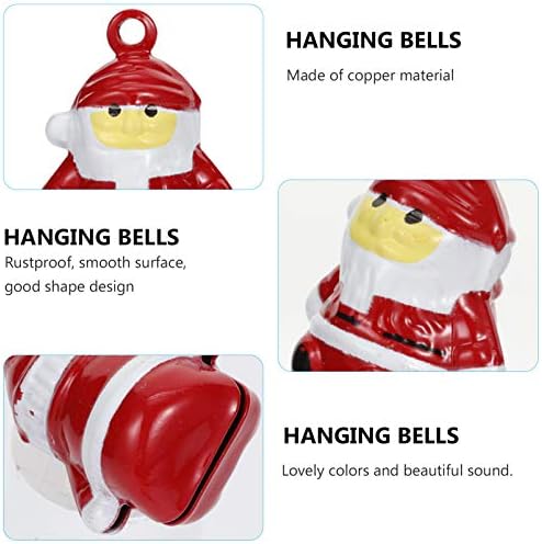 ПРЕТИЗУМ 10 парчиња Божиќни Ѕвона Од Џингл Мали Занаетчиски Ѕвона Минијатури На Дедо Мраз Орнаменти За Украси За Божиќни Празнични Дрвја