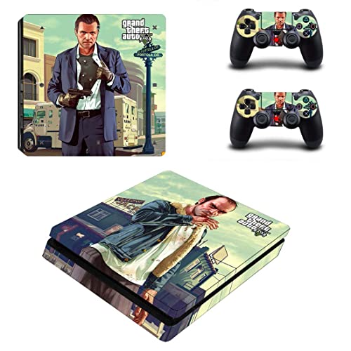 За PS5 Digital - Game Grand GTA Theft и Auto PS4 или PS5 налепница за кожа за PlayStation 4 или 5 конзола и контролори Декал Винил ДУЦ -5883