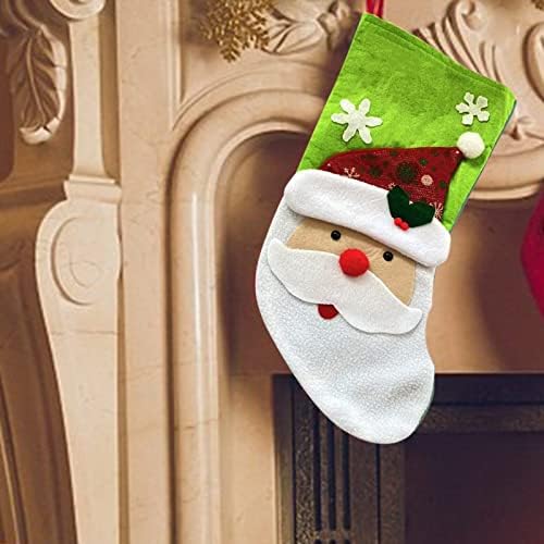 Персонализирано стакло срце за мама мини Божиќни чорапи 1 пакет 4 елка за порибување украс за украси за подароци за картички за