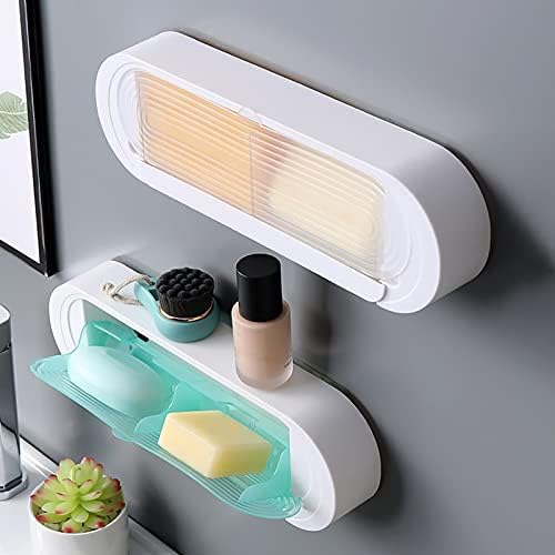 Организатор за туширање, 1 поставена кутија за туширање, монтиран wallиден дизајн, кој е докажан за пластичен држач за туширање за туширање за