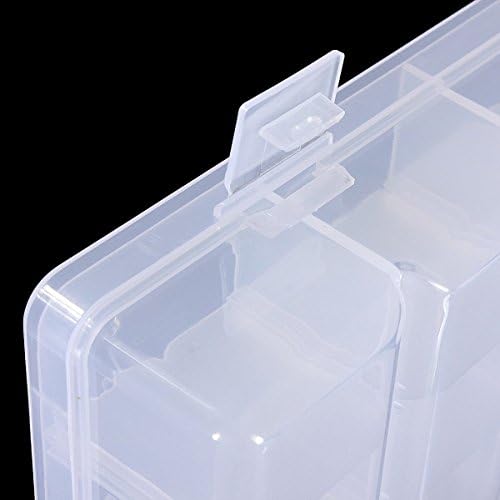 36 мрежи пластични прилагодливи обетки за накит за кутија за кутија за кутија за складирање на контејнер за складирање, јасно