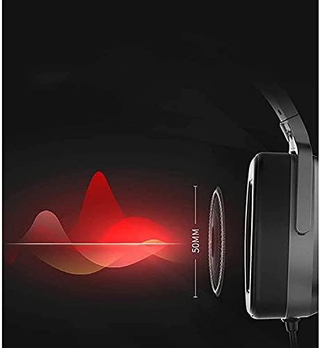 џангхонг Гејмерски Слушалки, 7.1 Опкружувачки Звук, Влошки За Уши Од Мемориска Пена, Микрофон Што Се Одвојува, Работи СО КОМПЈУТЕР, PS4 и така натаму
