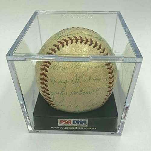 Teamеки Робинсон и Рој Кампанела 1953 година Бруклин Доџерс го потпишаа бејзбол ПСА - Автограмирани бејзбол