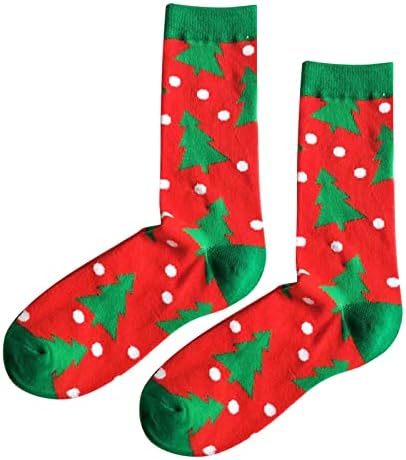 Божиќни памучни чорапи за мажи или жени обични перформанси со памучна подлога спортско слободно време топло машко патика