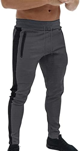 Аилез карго панталони за мажи нејасни со патентите обични џебови улични спортови машки тенок џогирање џемпери панталони панталони