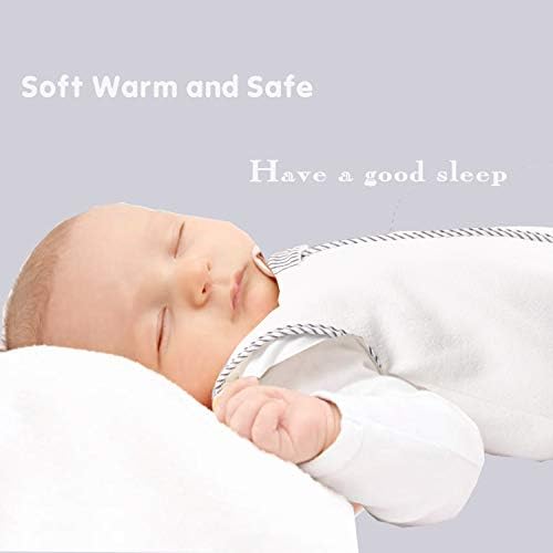 Без ракав вреќа за спиење бебе руно носење ќебе унисекс сива торба за спиење за бебиња 3-9 месеци новороденче во торба за спиење торба