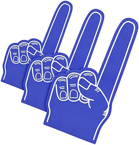 Sotiff 3 PCS гигантски прсти од пена 18 инчи број 1 DIY празна пена рачна рачна рачна пена прсти за спортски навивачки училишни