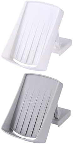 Кабилок сунѓер монтиран држач за сапун за сапун: 2 парчиња само одводнување лента сапун држач за водопади затенка за сапун без-дупчење сапун