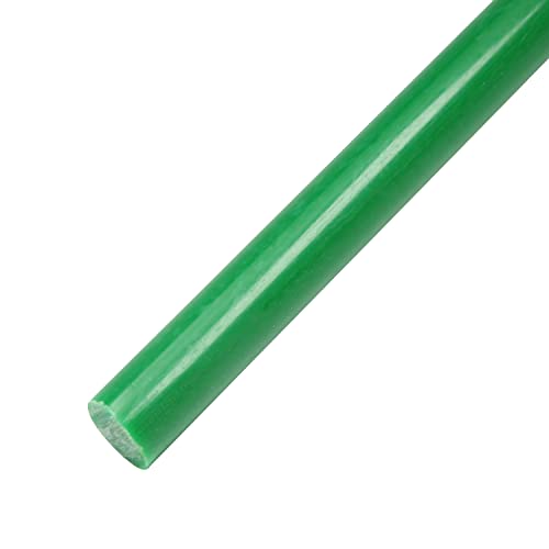 Пластична тркалезна шипка од 1 парчиња 0,59inch DIA 39inch должина, зелени полиоксиметиленски шипки Инженерски пластични тркалезни шипки за