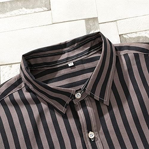 Копчиња за суво вклопување надолу за мажите - Изведба тенок вклопувачки обични шарени кошули