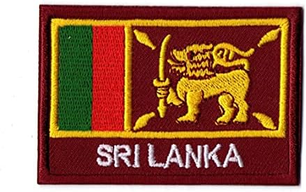 Прво, што било знаме на Шри Ланка Мало железо на везено за капаче за кошула со кошула, ранец на фармерки со капакот на капакот