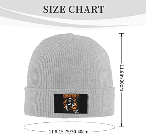Xenite Dimebag Music and Darrell Beanie Hat за жени мажи топла зимска капа манжетирана плетена череп капа за скијачки капи