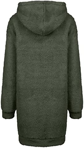 Женски зимски фустан обичен качулка лабава патент џемпер џемпер од џемпер, обичен џемпер јакна плус фустан
