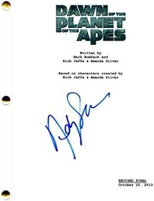 Енди Серкис потпиша автограм - Зора на планетата на мајмуните со целосна филмска скрипта - Голум - Господар на прстените, Хобитот: