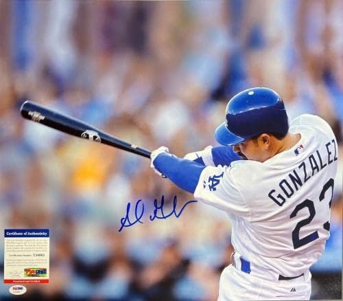 Адријан Гонзалез Лос Анџелес Доџерс потпиша 16x20 Photo PSA Y34985 - Автограмирани фотографии од MLB
