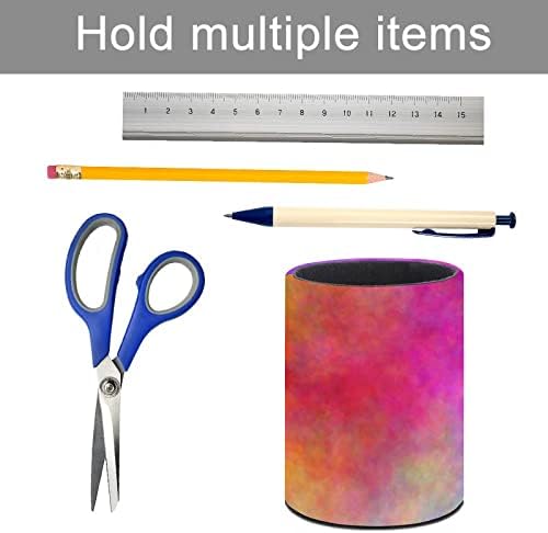 Апстрактна акварел на виножито ПУ кожен држач за моливче за тркалезно пенкало сад за шминка за складирање биро Организатор