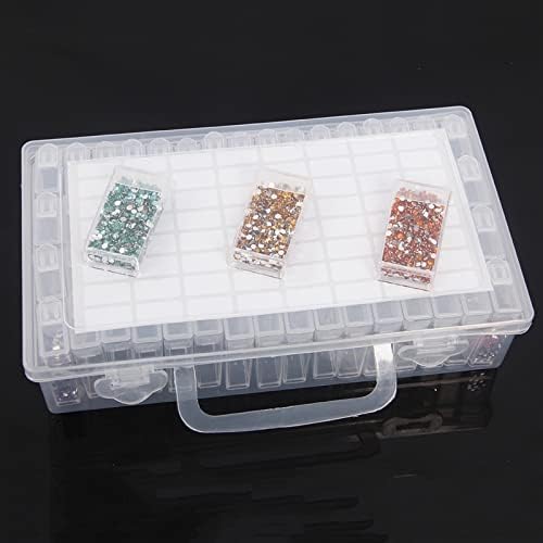 Канти за складирање на Wulfy 64 Gird Diamond Sainting Cox Cox Додатоци за додатоци Контејнер мушка од ринстон дијамант везена кутија за складирање