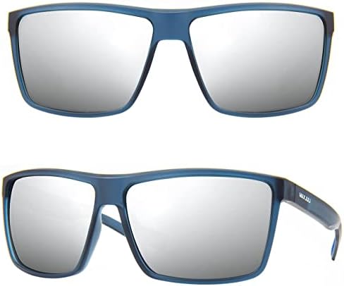 Maxjuli поларизирани големи очила за сонце за мажи жени со големи глави УВ 400 Заштита 8125