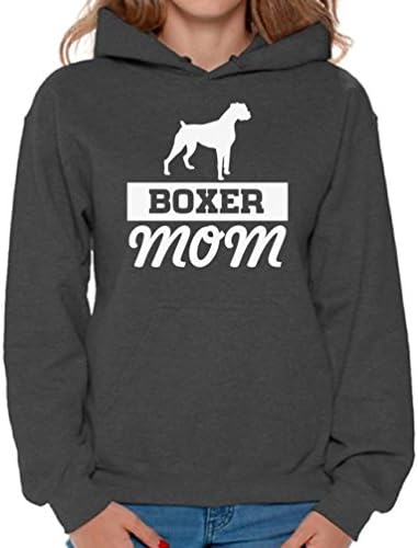 Незгоден стилови на женски боксер мама графички худи врвови на боксерски ugубовник подарок