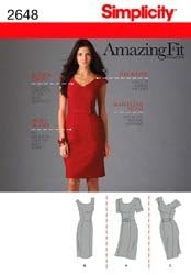 Едноставноста Неверојатна форма за вклопување 2648 Промаши фустан, големини 16-18-20-22-24