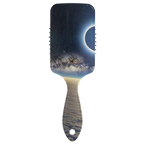 Четка за коса со перничиња од ВИПСК, пластична шарена површина на месечината на небото, соодветна добра масажа и анти статична четка за коса