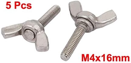 Завртки Occus M4X16mm 304 Не'рѓосувачки челик завртка за завртки за завртки за завртки за завртки за завртки сребрен тон 5 парчиња