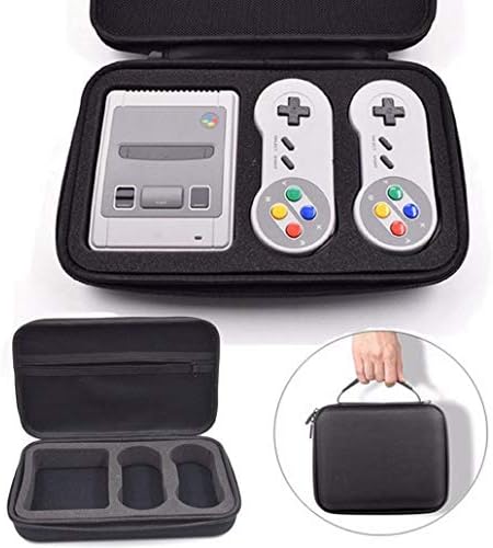 Kukakoo - Патување за носење торба за складирање на кутии за складирање на кутии за Nintendo SNES Mini консолдекоративно складирање кутии за спална
