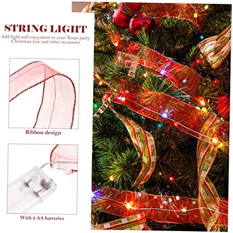 Toyvian String LED лента светлосна жица Адорос пара де LED декор предводена светлосна жица висечка ламба Декоративна светлина ноќ украсување Божиќни предводени светла црве