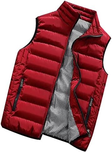 Uofoco mens puffer елек топла на отворено преголема јакна за зимско пешачење патувања трчање