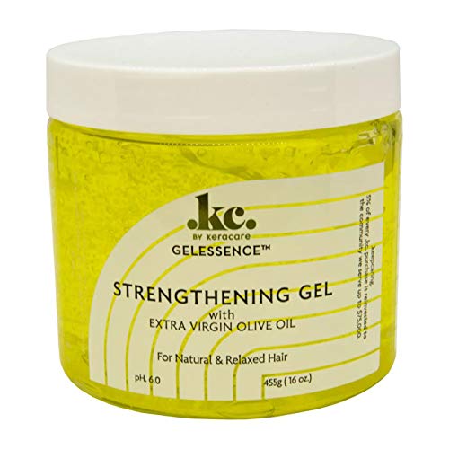 Keracare gel gel gel gel - 16 унца - со екстра девственото маслиново масло - ја зајакнува косата - додава сјај - без снегулка