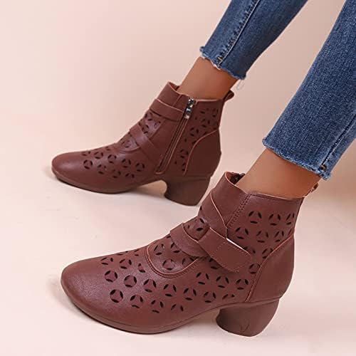 Womenените работат чизми удобни панк -готски чизми чизми чизми со лесен клин Челси чевли чевли на отворено широки чизми