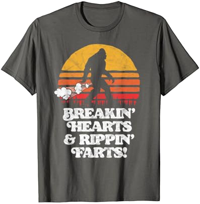 Sasquatch Breakin Hearts & Rippin Farts! Смешна маица за сонце од Bigfoot