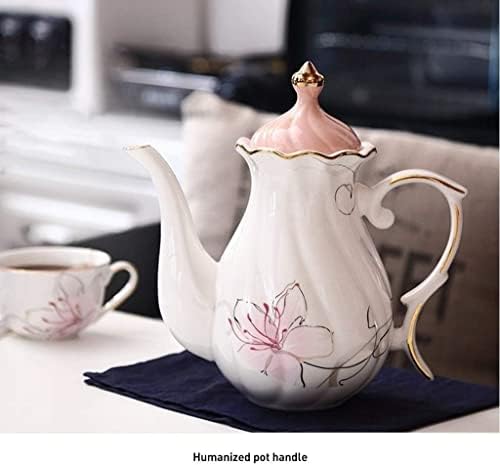 Zanzum Кинески Гонгфу чај сет попладневен чај сет за домаќинства кафе чаша керамички чајник сет цвет чаша свадба чај сет за подарок чај сад сет