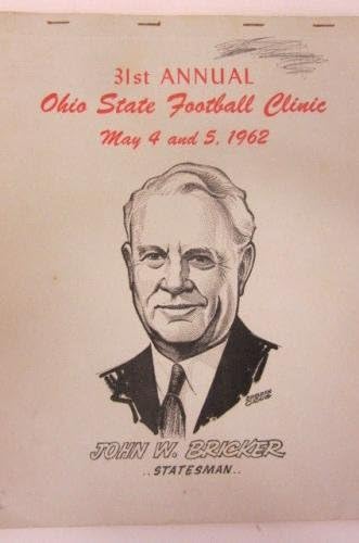 Вуди Хејс Охајо Државниот Баки потпиша плејбук 1962 фудбалска клиника ЈСА Коа-Автограм Колеџ Списанија