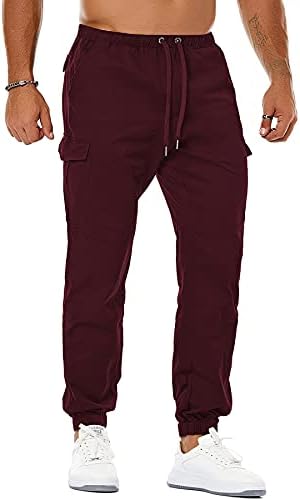 Обични карго панталони за мажи во Нитагут, спортски панталони панталони со долги панталони со џебови