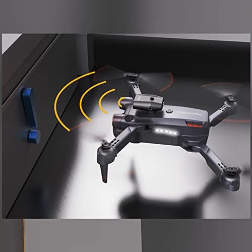 Дрон со двојна камера од 1080p HD, преклопен мини дрон за возрасни деца далечински управувач Quadcopter играчки девојки, паметно избегнување