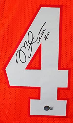 Мајк Алстот автограмираше со дрес на портокалова про -стил - Бекет В холограм црна 4